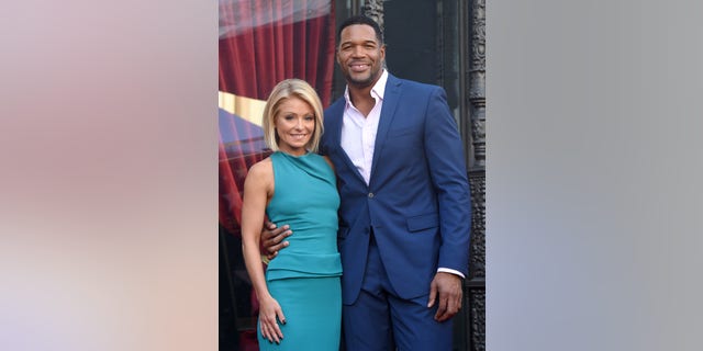 Michael Strahan was on hand at Kelly Ripa's Hollywood Walk of Fame ceremony in 2015, one year before he abruptly left the "Live!" show.