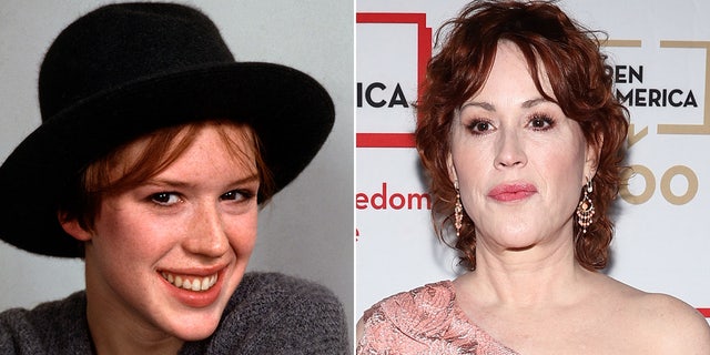 Molly Ringwald then and now