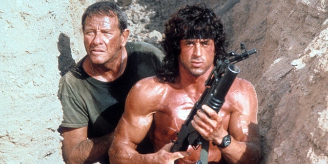 Sylvester Stallone in Rambo with Richard Crenna