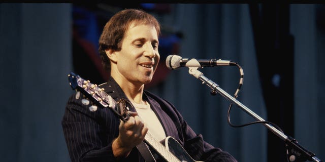 Paul Simon performing in 1980