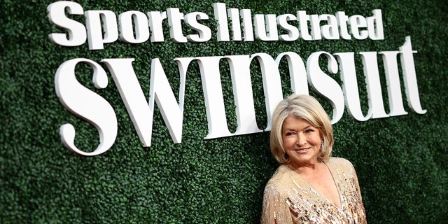 Martha Stewart smiling at SI party