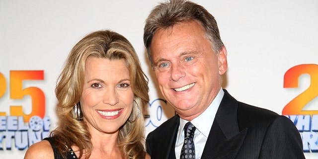 Vanna White and Pat Sajak attend 25th anniversary celebrations for wheel of fortune