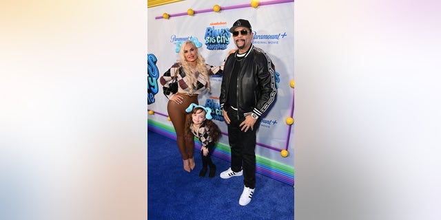 Ice-T with Coco Austin and daughter Chanel on the red carpet