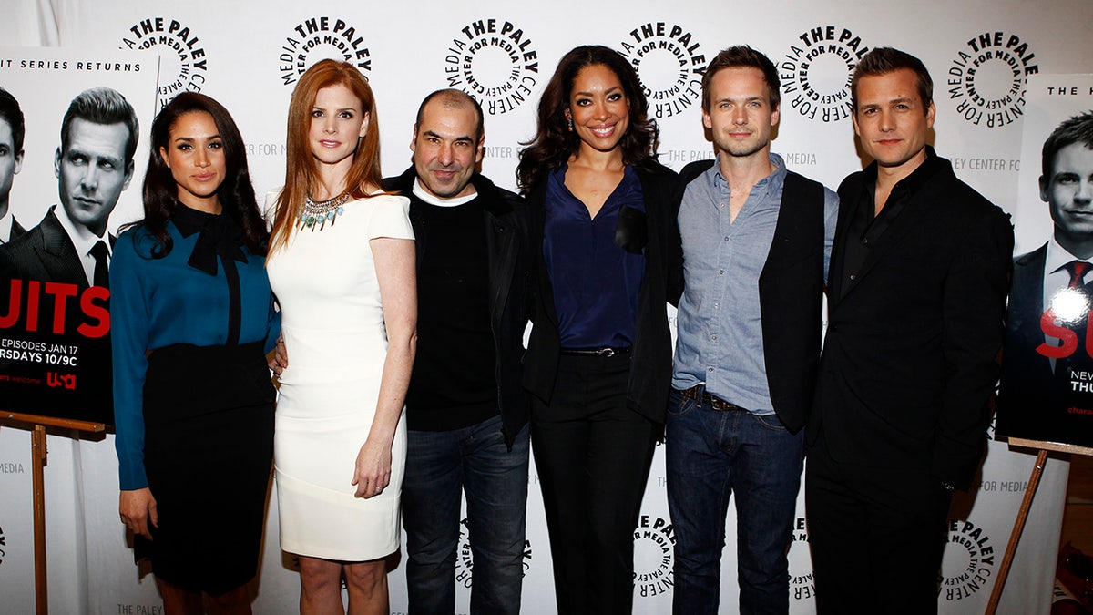 The cast of Suits together for a screening