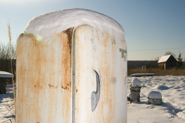 Old refrigerator