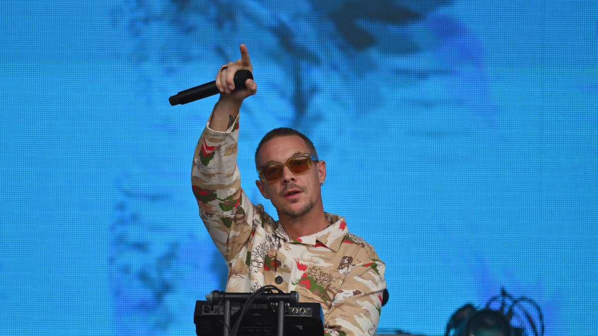 Diplo performing a DJ set