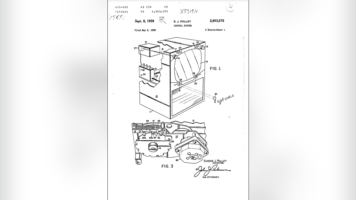 Remote control TV patent