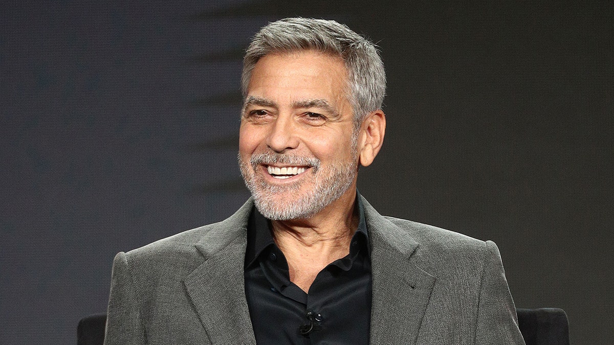 Smiling George Clooney