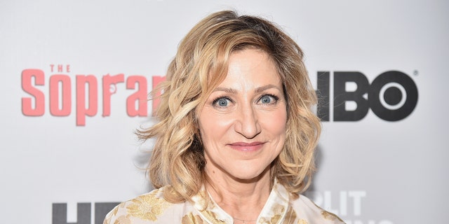 close up of smiling Edie Falco