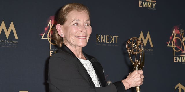 Judge Judy Sheindlin holds her lifetime achievement Emmy