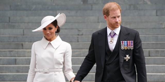 The Duke and Duchess of Sussex at the Queens Platinum Jubilee