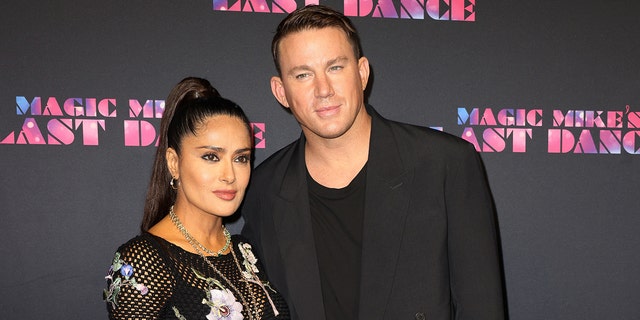 Salma Hayek Pinault and Channing Tatum at Magic Mike premiere