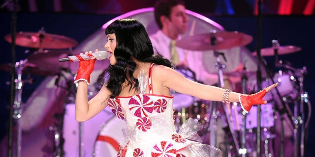 Katy Perry performs during the North American leg of her "California Dreams Tour 2011."