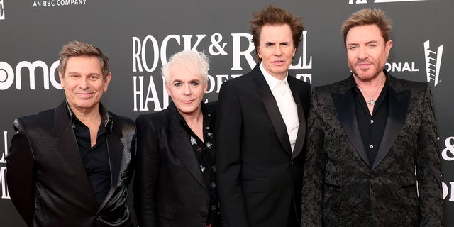 Roger Taylor, Nick Rhodes, John Taylor, and Simon Le Bon of Duran Duran