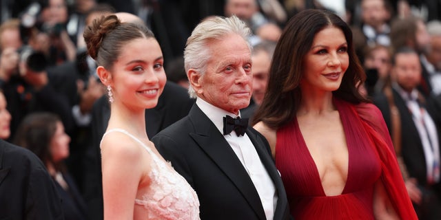 Carys Zeta Douglas, Michael Douglas and Catherine Zeta-Jones