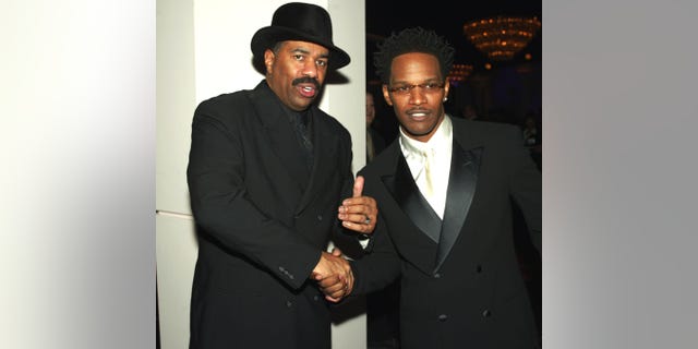 Steve Harvey Jamie Foxx at Hollywood event