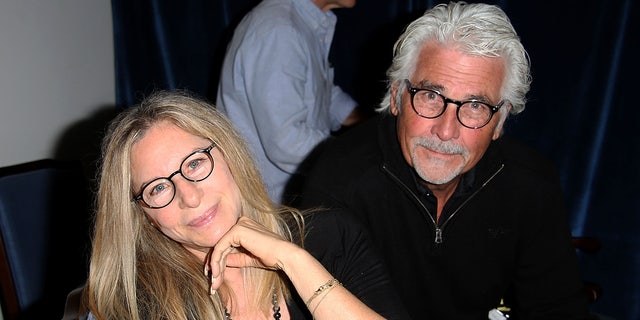 James Brolin and Barbra Streisand at the "And So It Goes" premiere in New York