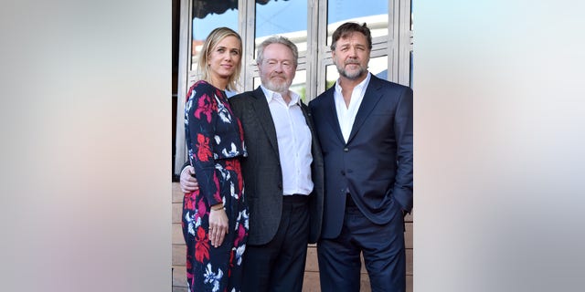 Russell Crowe, along with Kristen Wiig, was on hand to honor Ridley Scott with a star on the Hollywood Walk of Fame in 2015.