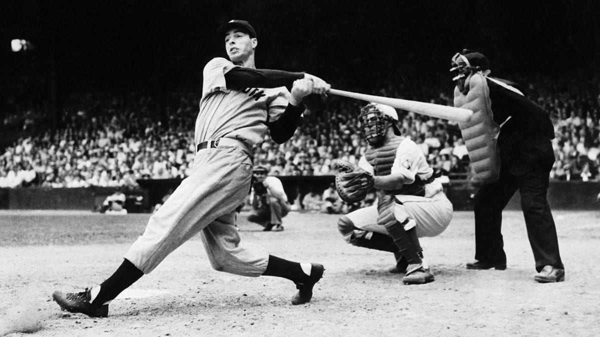 Joe DiMaggio at the plate