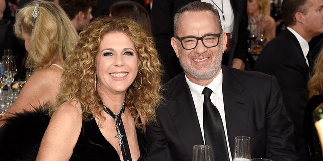 Rita Wilson and Tom Hanks at the Critics Choice Awards in 2016