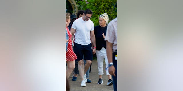 Hugh Jackman and Deborra-Lee Furness arrive at a festival