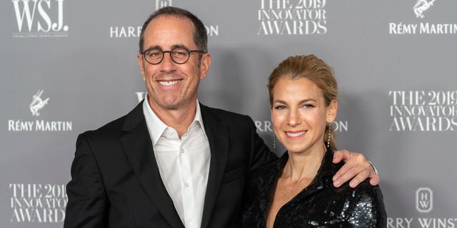 Jerry and Jessica Seinfeld at an event