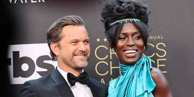 Joshua Jackson, left, and Jodie-Turner Smith got married in 2019.