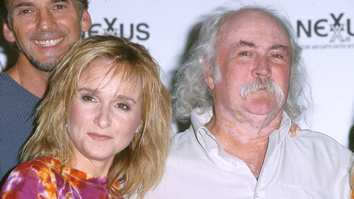 Melissa Etheridge and David Crosby posing together