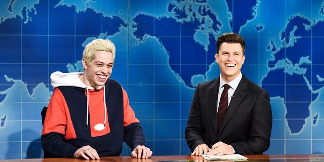 Pete Davidson and Colin Jost jest on Saturday Night Live