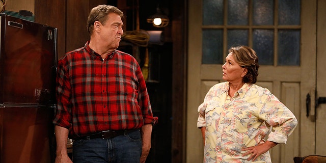 ROSEANNE - "Twenty Years to Life" - Roseanne and Dan adjust to living under the same roof with Darlene and her two children, Harris and Mark, when Darlene loses her job. Meanwhile, Becky announces she is going to be a surrogate to make extra money; and Roseanne and Jackie are at odds with one another, on the season premiere and first episode of the revival of "Roseanne," TUESDAY, MARCH 27 (8:00-8:30 p.m. EDT), on The ABC Television Network. (ABC/Adam Rose)JOHN GOODMAN, ROSEANNE BARR