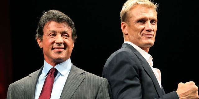 Dolph Lundgren and Sylvester Stallone