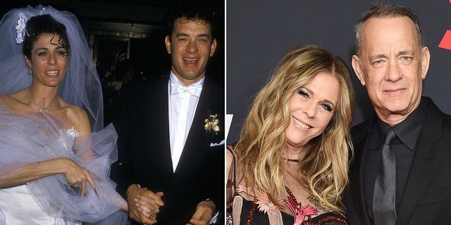 Tom Hanks and Rita Wilson then and now split