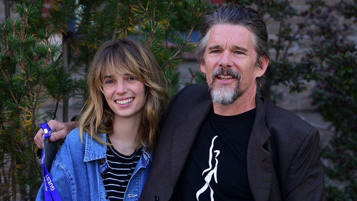 Maya Hawke and father Ethan Hawke