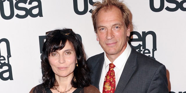 Julian Sands and Evgenia Citkowitz dress up for red carpet apperance