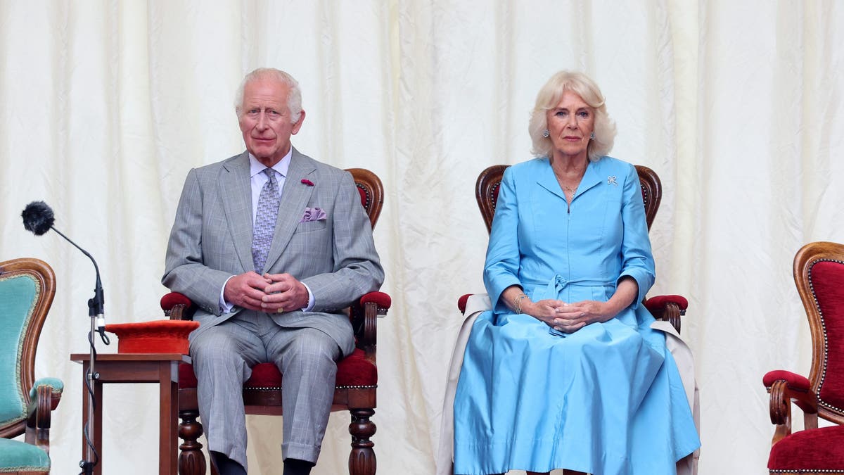 A photo of King Charles and Queen Camilla