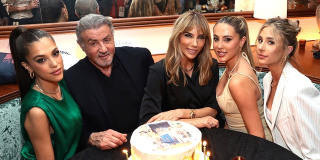 Sylvester Stallone and his family at The Family Stallone Red Carpet & Reception