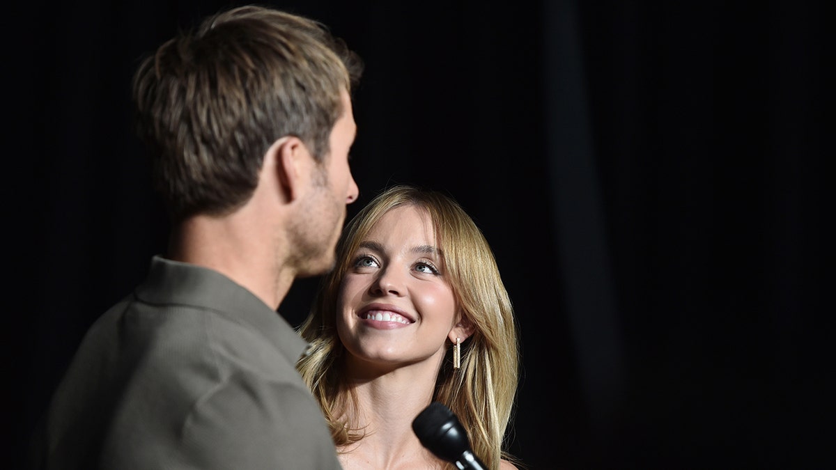 Glen Powell and Sydney Sweeney at CinemaCon