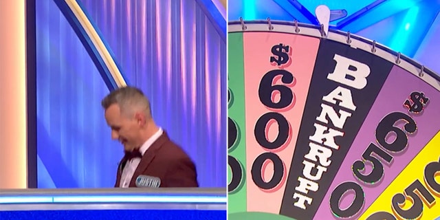 "Wheel of Fortune" contestant Justin, who "fainted" during the game show.